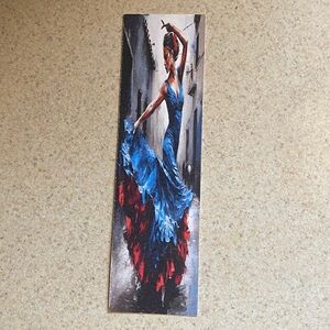 Elegant Flamenco Dancer Bookmark